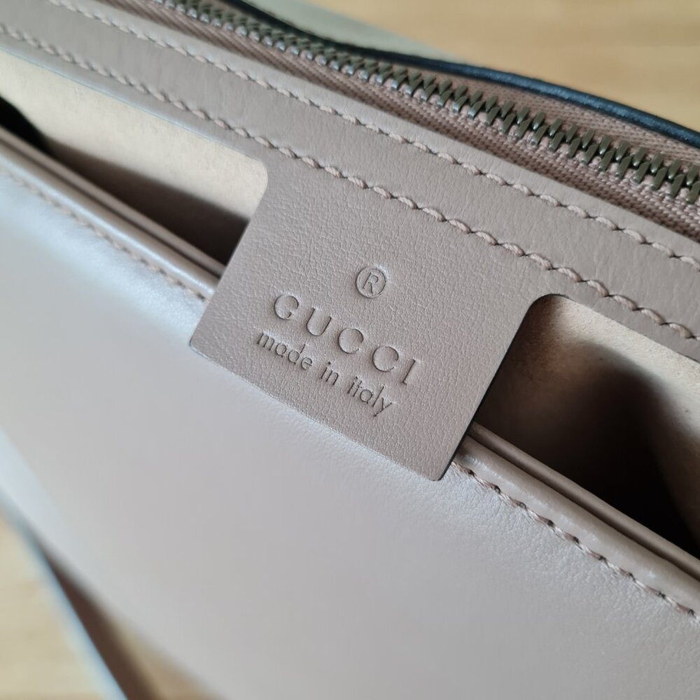 Gucci GG Marmont Large Shoulder Bag Dusty Pink Rose Mauve Matelasse Gold Rare - Picture 11 of 16